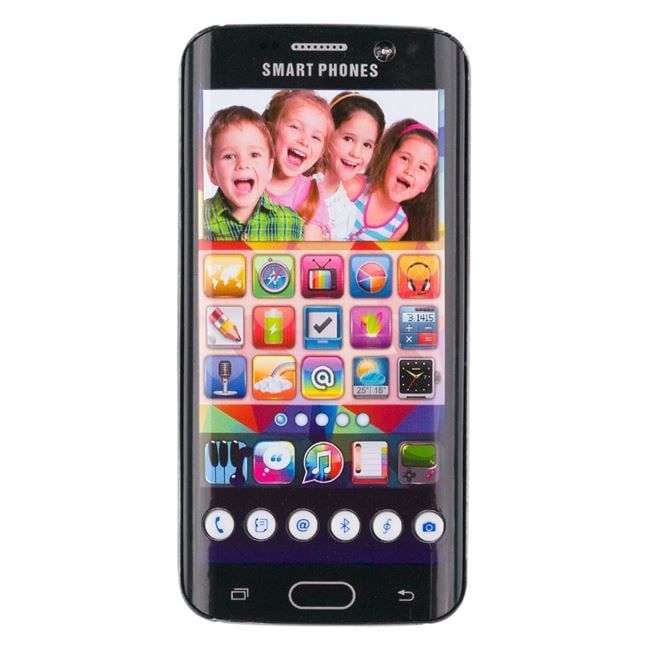 Telefon De Jucarie Negru cu Sunete Reale de Camera Foto, cu Lumini - imagine 2