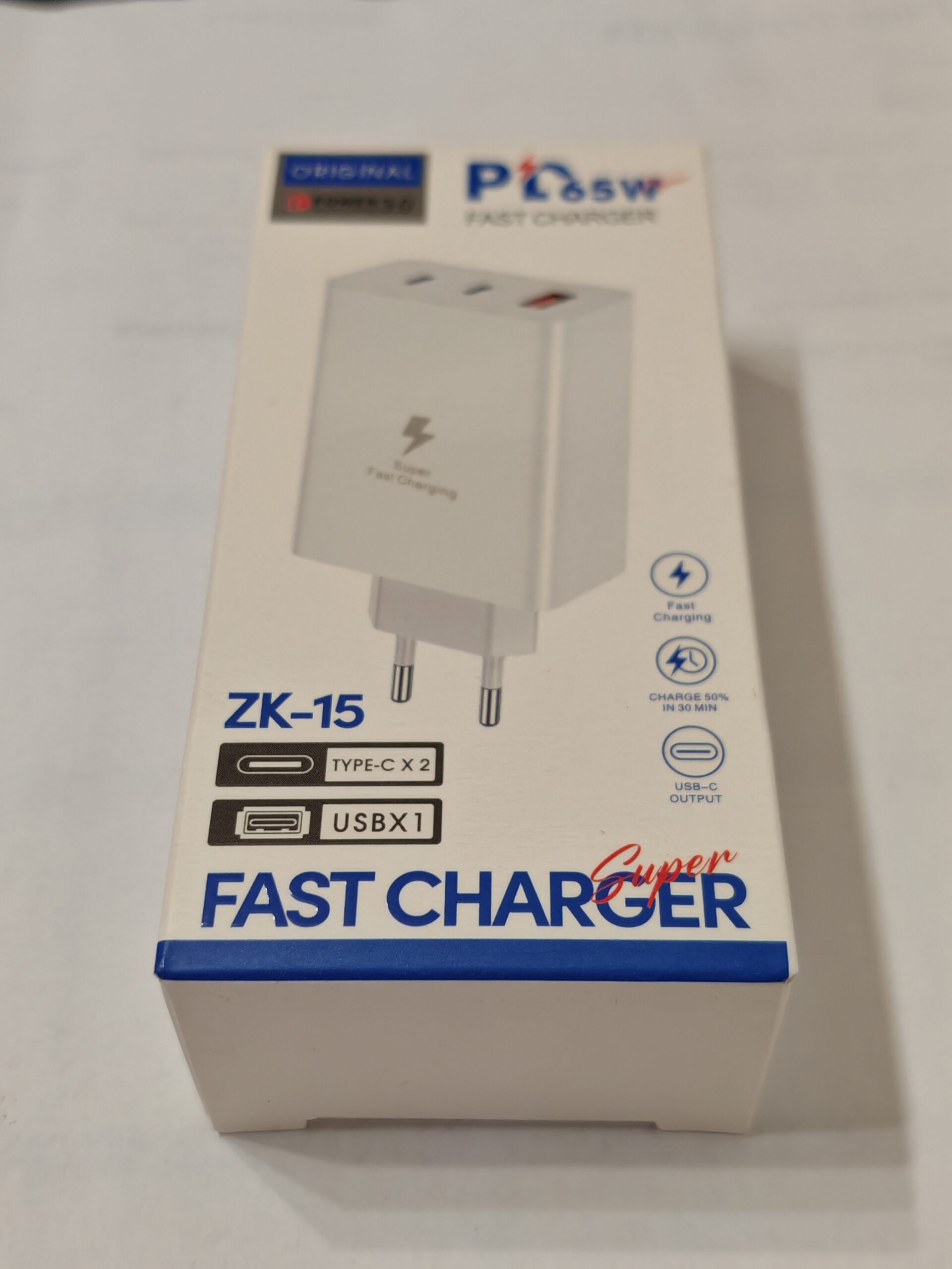 Incarcatorul Fast Charger 65W, •2x Porturi Type-C, •1x Port USB-A, - imagine 9